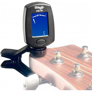 Stagg CTU-C5 BK Chromatic Clip Tuner, Black